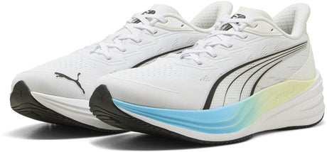 Buty sportowe unisex Puma darter pro 2 - biało-żywy niebiesko-czarno-jabłkowy spritz