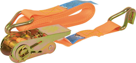 Pasek zapadkowy Carpoint z haczykami 25 mm 3 metry 350 kg pomarańczowy
