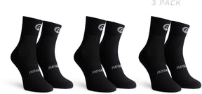 Rogelli core dames en heren 3 pack fietssokken - vochtregulerend - zwart