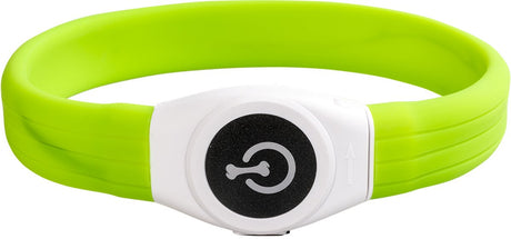 Duvo plus - ubranka dla zwierząt - pies - pierścień świetlny maxi usb silikonowy 45x2,5x1cm zielony - 1szt
