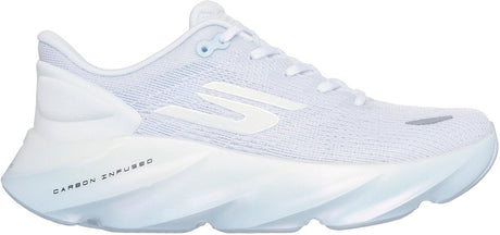 Damskie buty sportowe Skechers Skx Aero Burst - biało-niebieskie
