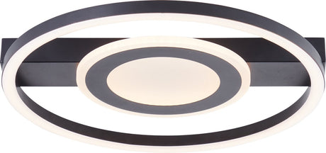 Brilliant Maureen - lampa sufitowa - LED 22w - 3000k - kolor czarny