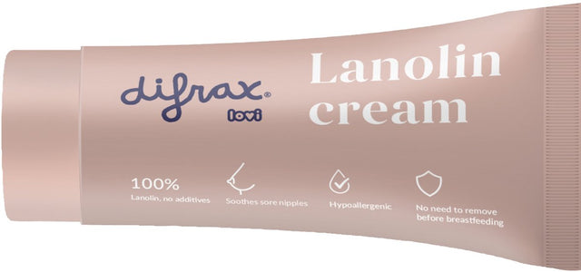 Difrax lovi lanoline crème - mama comfort - 37 g