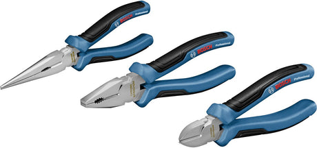 Zestaw szczypiec profesjonalnych Bosch niebieski Bosch, 3 sztuki - 1600a016bg