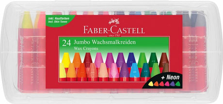 Kredki woskowe Faber-castell - jumbo - 24 sztuki - fc-120034