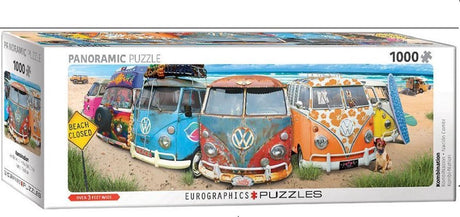 Eurographics volkswagen - kombinacja - 1000 elementów 96×32cm (szer.×wys.) - układanka panoramiczna