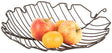 Present time - fruit basket leaf medium - metaal - zwart