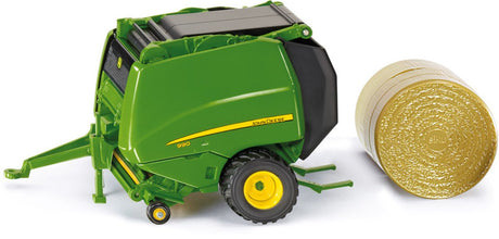 Siku 2465, prasa John Deere 990, 1:32, metal plastik, zielona, otwierane boki i tylna klapa