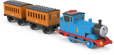 Zabawkowy pociąg Fisher Price Mattel Thomas, klasyczny mówiący interaktywny pociąg.
