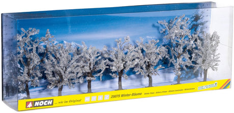 Noch 25075 zestaw drzewek zimowe drzewa 80 do 100 mm śnieżnobiały 7 szt.