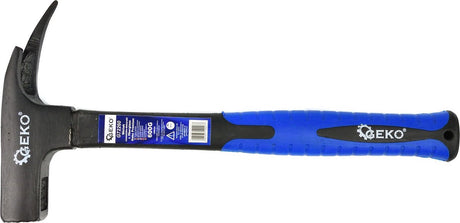 Młotek dekarski Geko - 600g - Rękojeść TPR - Magnetyczny uchwyt na gwoździe - Stal węglowa