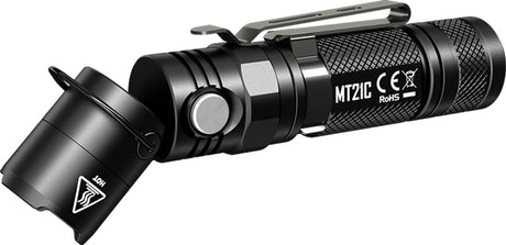 Latarka Nitecore MT21C Cree XP-L HD V6 LED z uchylną głowicą - kolor czarny