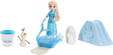 Mattel Disney Śnieżny plac zabaw młodej Elsy „Kraina Lodu”.