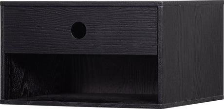 Stolik nocny wiszący Woood Nancy - płyta mdf - czarny - 20x34x30