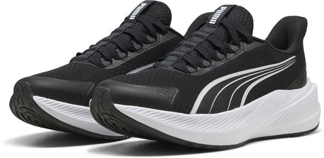 Buty sportowe unisex Puma dasher lite sliptech jr - czarno-białe