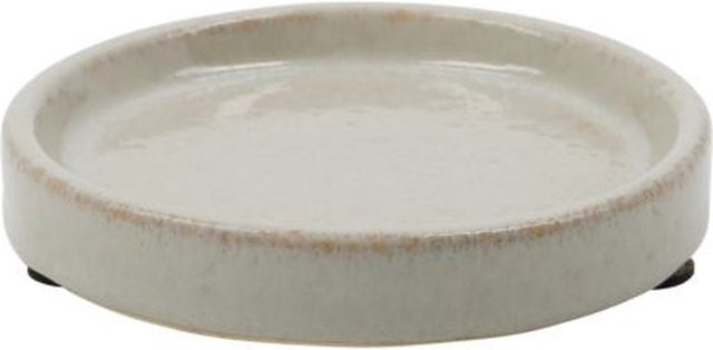 Meraki zeepschaal datura rond grijs 12cm