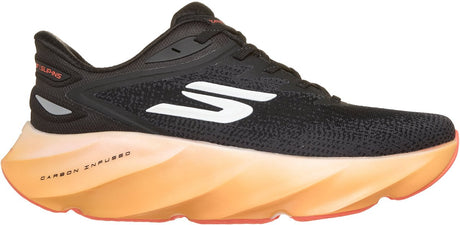 Skechers skx aero burst - si heren sportschoenen - zwart oranje 42