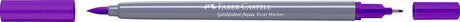 Faber-castell - podwójny marker akwarelowy - goldfaber - fioletowy 284 - pędzel 0,6mm - fc-164584