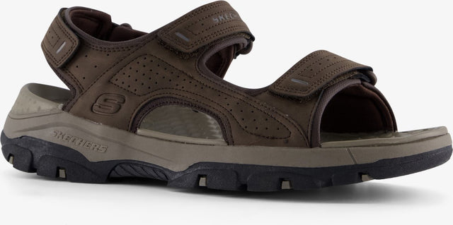 Skechers tresmen – sandały męskie garo – brązowe