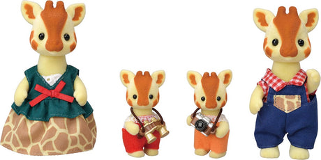 Sylvanian rodziny 5639 aksamitnych pluszowych figurek rodziny żyraf