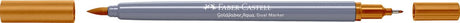 Faber-castell - podwójny marker akwarelowy - goldfaber - jasnożółta ochra 183 - pędzel 0,6mm - fc-164683