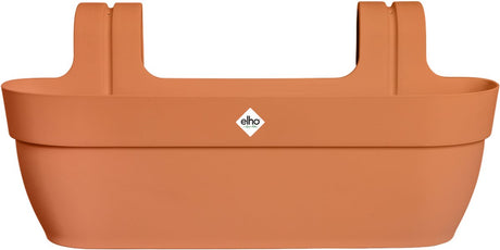 Elho vibia campana easy hanger xl 58 - donica na balkon - skrzynka balkonowa - 100% tworzywa sztucznego pochodzącego z recyklingu - dł. 56 x szer. 26,8 x wys. 23,7 cm - terra