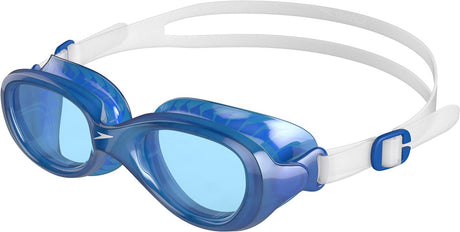 Klasyczne okulary pływackie Speedo futura - przezroczysty niebieski - junior: 6-14 lat