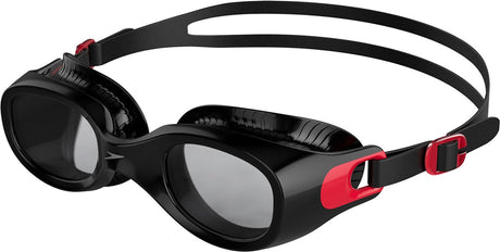 Klasyczne okulary pływackie Speedo futura - czarno-czerwone