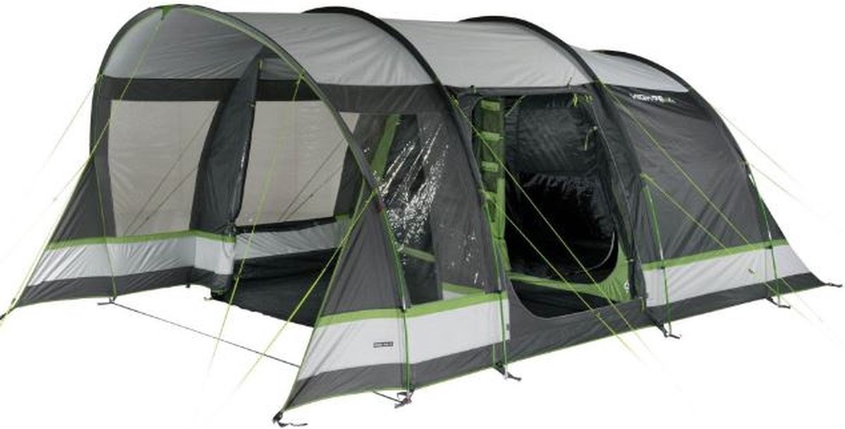 High peak tunneltent garda 4.0 - 4 persoons - verduisterde binnentent - grijs