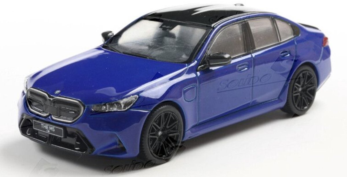 Solido BMW M5 Sedan (G90) 2024 Niebieski Model Samochodu 1 43