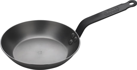 Kupujący mineralna czarna patelnia 20 cm – blacha stalowa – bez pfas – profesjonalne pieczenie – nadaje się do indukcji