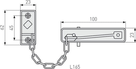 Abus - łańcuch do drzwi sk69 n c - 32251-5