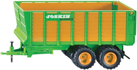 Siku 2873, przyczepa silosowa, 1:32, metaloplastyk, pomarańczowo-zielony, ruchome części