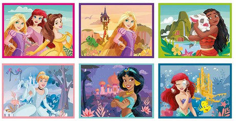 Puzzle klockowe Clementoni Księżniczki Disneya, 12 elementów.