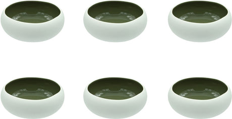 Medard de noblat - oslo oliwkowy - mała miska 12 cm - 6 sztuk - kamionka