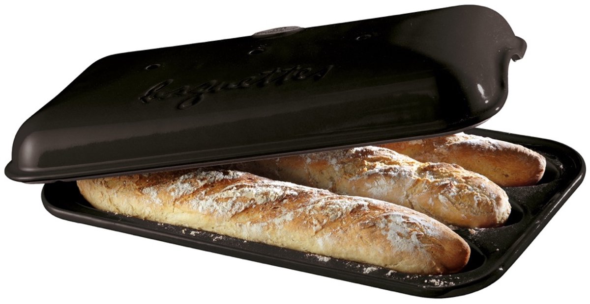 Emile henry baguettesvorm - 390x240mm - fusain