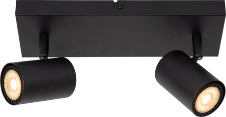 Lucide amigo - reflektor sufitowy (lampa sufitowa) - 2xgu10 - czarny