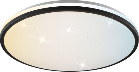 Brilliant taya - lampa sufitowa - ø 49,5 cm - led 36w - 5400lm - 2700k-6500k - cct - ip44 - pilot - timer - lampka nocna - czarno-biała