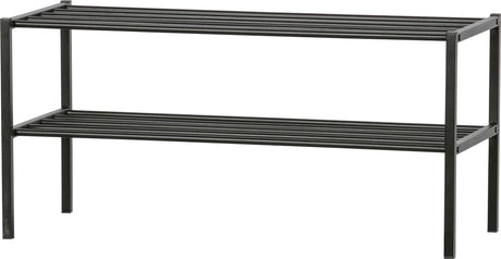 Woood ferro schoenenrek - metaal - zwart - 40x85x35