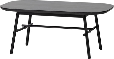Stolik kawowy Vtwonen elegancja - drewno mango - drewno metal - czarny - 43x100x60 cm