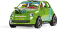 Siku 6506, zestaw do rękodzieła w stylu my, fiat 500 Adventure, samochodzik, metalowy plastik, zielony, w komplecie. arkusz naklejek
