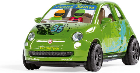 Siku 6506, zestaw do rękodzieła w stylu my, fiat 500 Adventure, samochodzik, metalowy plastik, zielony, w komplecie. arkusz naklejek