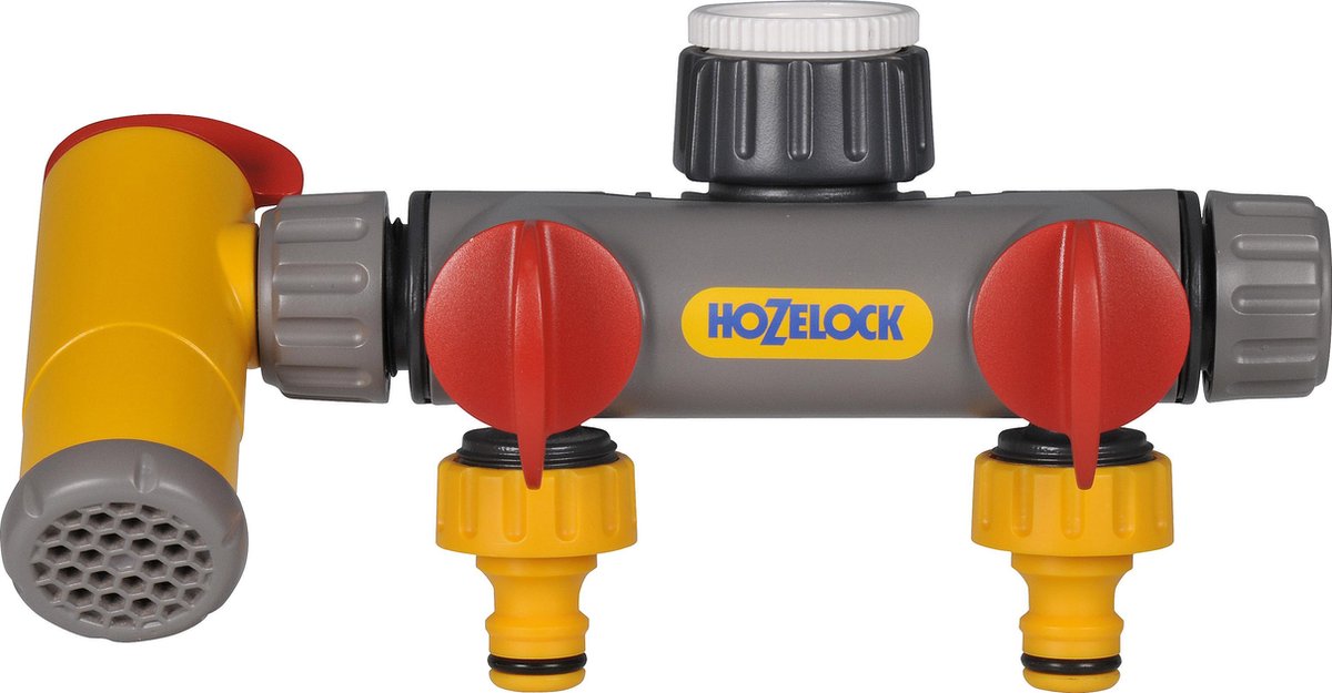 Dwukierunkowy dystrybutor wody Hozelock z kurkiem spustowym