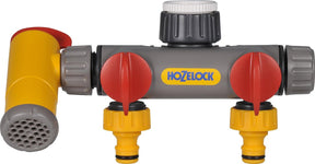 Dwukierunkowy dystrybutor wody Hozelock z kurkiem spustowym