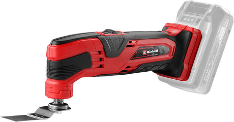 Narzędzie wielofunkcyjne Einhell tc-mg 18 li solo - power x-change - 18 v li-ion - w zestawie. 9x papier ścierny i 3 różne brzeszczoty - zał. akumulator i ładowarka
