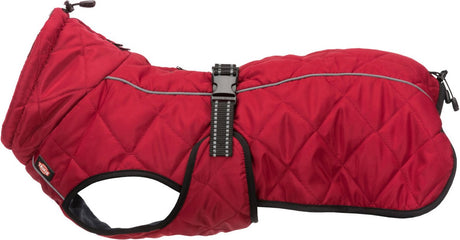 Ubranko dla psa Trixie minot czerwone 40 cm - ocieplany polar, odblaskowe paski, regulowany pasek na brzuchu