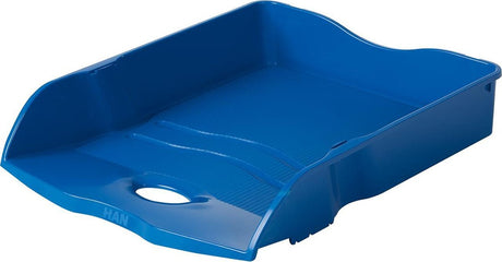 Taca na listy Han - pętla - 259 x 351 x 63 mm - niebieska - można układać w stosy i gniazda - w 100% z recyklingu - ha-10298-914