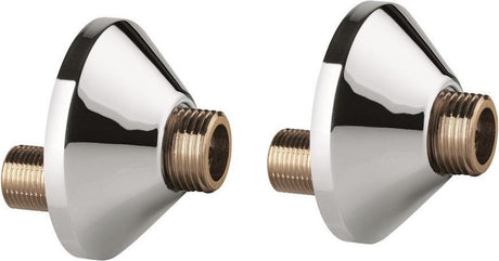 Złącze Grohe S 3 8 x 1 2 - rozety śrubowe - części do kranu - 2 sztuki