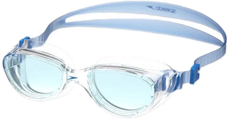Okulary pływackie Speedo futura hydrospex - wygodne okulary do nurkowania dla dorosłych - przeciwmgielne ochrona UV - rekreacyjne okulary do pływania z regulowanym paskiem - przezroczysty niebieski