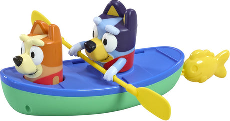 Tomy Bluey — zabawka do kąpieli z kajakiem i ciągnięciem Bluey'a